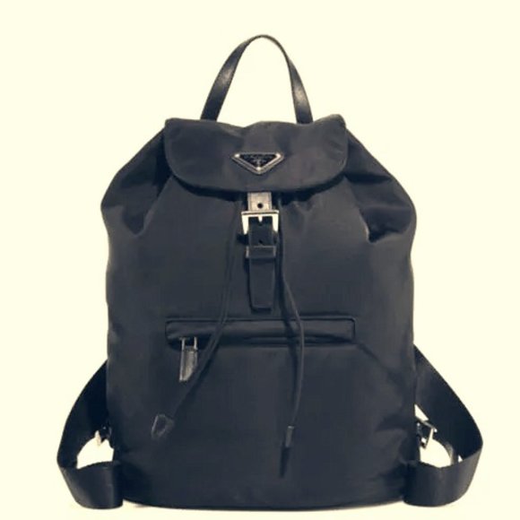 Prada Handbags - Authentic Prada Black Knapsack/Backpack